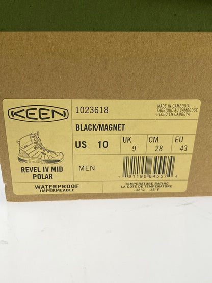 【中古品】【メンズ】 KEEN キーン REVEL IV MID POLAR トレッキングブーツ レヴェル フォー ミッド ポーラー 1023618 靴 シューズ 164-261011-hu-13-min カラー：ブラック 万代Net店