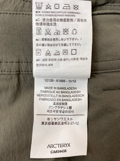 【中古品】【メンズ】 ARC’TERYX アークテリクス RAMPART PANTS ランパートパンツ メンズ ボトムス 薄手 軽量パンツ 155-261022-em-43-min サイズ：30 カラー：カーキ 万代Net店