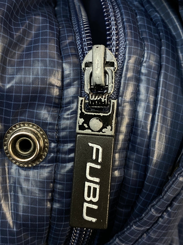 【中古品】【メンズ】 FUBU フブ DOWN JACKET ダウンジャケット メンズ アウター 146-261007-em-30-min サイズ：L カラー：ネイビー 万代Net店