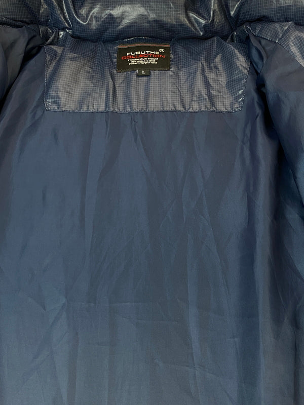 【中古品】【メンズ】 FUBU フブ DOWN JACKET ダウンジャケット メンズ アウター 146-261007-em-30-min サイズ：L カラー：ネイビー 万代Net店