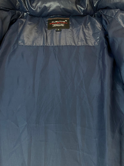 【中古品】【メンズ】 FUBU フブ DOWN JACKET ダウンジャケット メンズ アウター 146-261007-em-30-min サイズ：L カラー：ネイビー 万代Net店