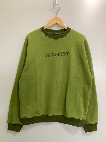 【中古品】【メンズ】 PASS~PORT パスポート SWEATSHIRT スウェットシャツ メンズ トップス 142-261008-KS-32-min サイズ：S カラー：グリーン 万代Net店