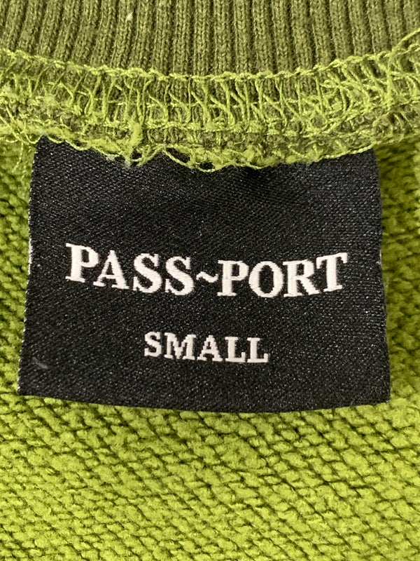 【中古品】【メンズ】 PASS~PORT パスポート SWEATSHIRT スウェットシャツ メンズ トップス 142-261008-KS-32-min サイズ：S カラー：グリーン 万代Net店