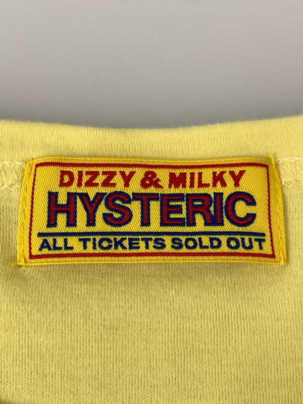 【中古品】【レディース】 HYSTERIC GLAMOUR ヒステリックグラマー 25SS SPEEDSTER チビTシャツ レディース トップス 半袖タイトTシャツ ベビーTシャツ 170-261008-em-41-min サイズ：FREE カラー：クリームイエロー 万代Net店