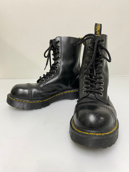 【中古品】【メンズ】 DR.MARTENS ドクターマーチン BXB ビーエックスビー スチールトゥ 10ホールブーツ 靴 シューズ ブーツ 164-261008-KS-04-min サイズ：US10L UK カラー：ブラック 万代Net店