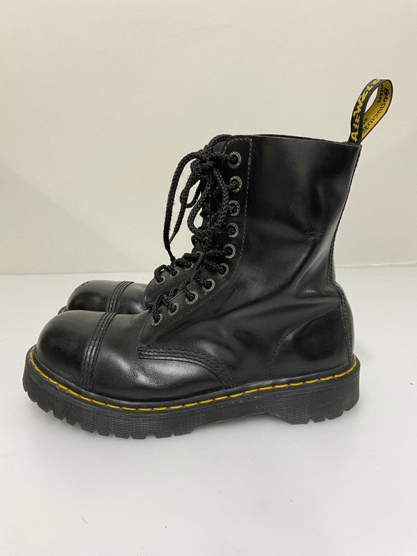【中古品】【メンズ】 DR.MARTENS ドクターマーチン BXB ビーエックスビー スチールトゥ 10ホールブーツ 靴 シューズ ブーツ 164-261008-KS-04-min サイズ：US10L UK カラー：ブラック 万代Net店