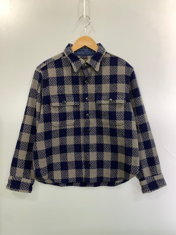 【中古品】【メンズ】 TENDERLOIN テンダーロイン 13AW T-BUFFALO CPO JACKET T-バッファロー CPO ジャケット シャツジャケット ウールジャケット 142-261010-ta-27-min サイズ：M カラー：ブルー/グレー系（チェック） 万代Net店