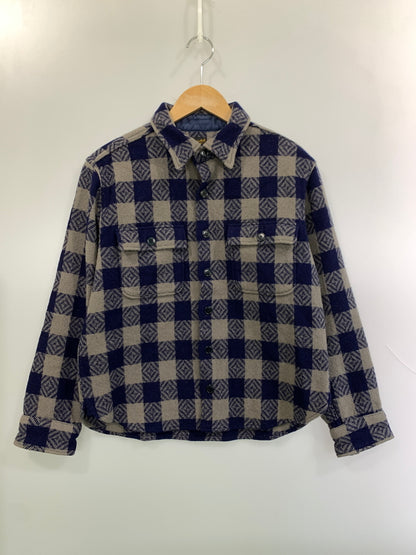 【中古品】【メンズ】 TENDERLOIN テンダーロイン 13AW T-BUFFALO CPO JACKET T-バッファロー CPO ジャケット シャツジャケット ウールジャケット 142-261010-ta-27-min サイズ：M カラー：ブルー/グレー系（チェック） 万代Net店