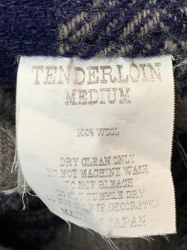 【中古品】【メンズ】 TENDERLOIN テンダーロイン 13AW T-BUFFALO CPO JACKET T-バッファロー CPO ジャケット シャツジャケット ウールジャケット 142-261010-ta-27-min サイズ：M カラー：ブルー/グレー系（チェック） 万代Net店