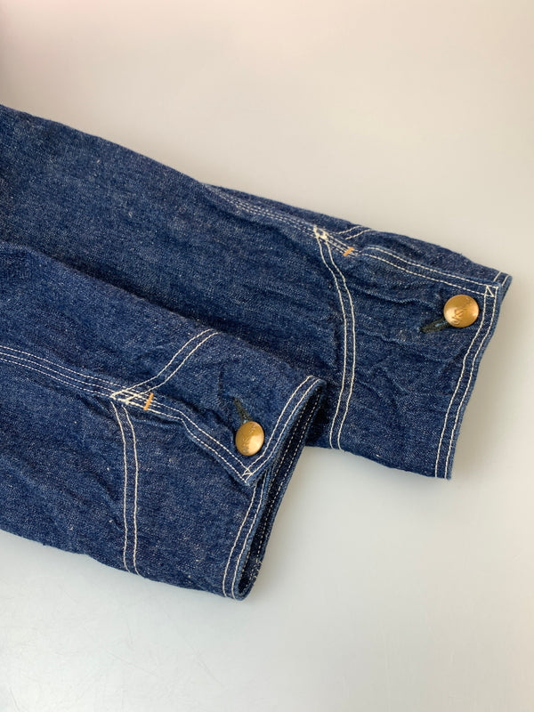 【中古品】【メンズ】 OR SLOW オアスロウ 50’S DENIM COVERALL 50年代 デニム カバーオール メンズ ヴィンテージ 145-261007-em-11-min サイズ：2 カラー：インディゴ 万代Net店