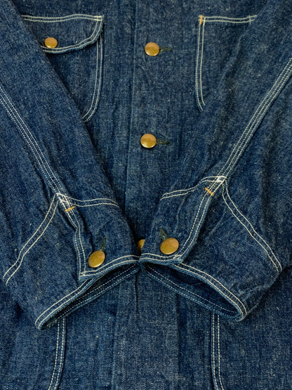 【中古品】【メンズ】 OR SLOW オアスロウ 50’S DENIM COVERALL 50年代 デニム カバーオール メンズ ヴィンテージ 145-261007-em-11-min サイズ：2 カラー：インディゴ 万代Net店