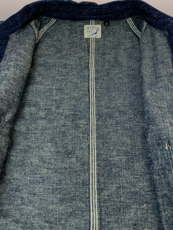 【中古品】【メンズ】 OR SLOW オアスロウ 50’S DENIM COVERALL 50年代 デニム カバーオール メンズ ヴィンテージ 145-261007-em-11-min サイズ：2 カラー：インディゴ 万代Net店