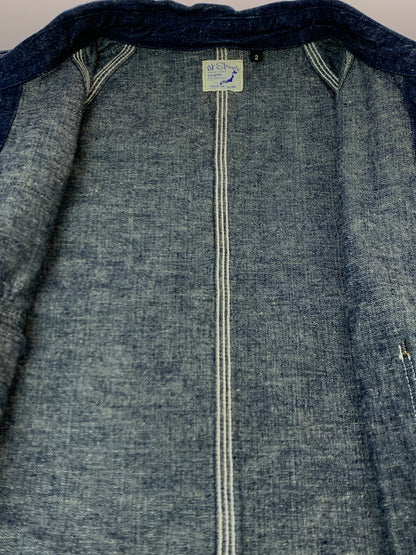 【中古品】【メンズ】 OR SLOW オアスロウ 50’S DENIM COVERALL 50年代 デニム カバーオール メンズ ヴィンテージ 145-261007-em-11-min サイズ：2 カラー：インディゴ 万代Net店