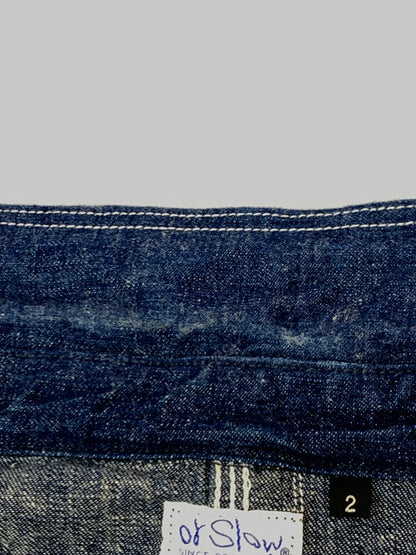 【中古品】【メンズ】 OR SLOW オアスロウ 50’S DENIM COVERALL 50年代 デニム カバーオール メンズ ヴィンテージ 145-261007-em-11-min サイズ：2 カラー：インディゴ 万代Net店