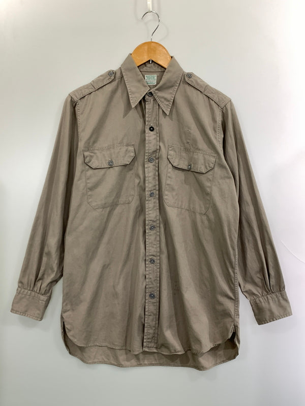 【中古品】【メンズ】 BURTON'S バートンズ 50S LS WORK SHIRT 50年代 ロングスリーブ ワークシャツ メンズ 長袖シャツ ヴィンテージ 146-261007-em-12-min カラー：グレー系 万代Net店