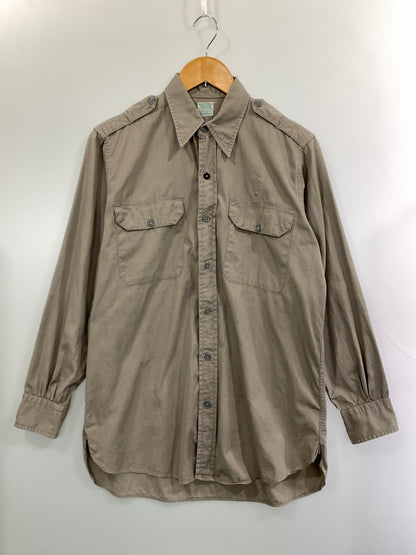 【中古品】【メンズ】 BURTON'S バートンズ 50S LS WORK SHIRT 50年代 ロングスリーブ ワークシャツ メンズ 長袖シャツ ヴィンテージ 146-261007-em-12-min カラー：グレー系 万代Net店