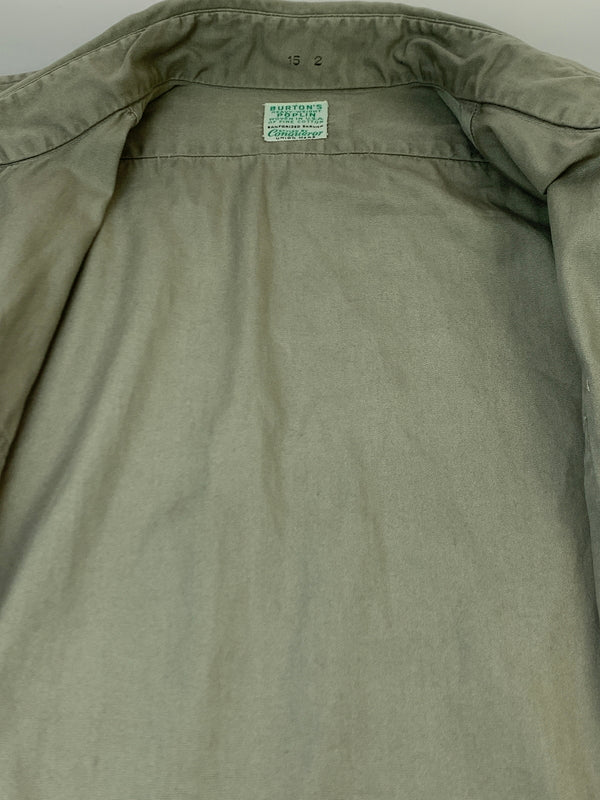 【中古品】【メンズ】 BURTON'S バートンズ 50S LS WORK SHIRT 50年代 ロングスリーブ ワークシャツ メンズ 長袖シャツ ヴィンテージ 146-261007-em-12-min カラー：グレー系 万代Net店