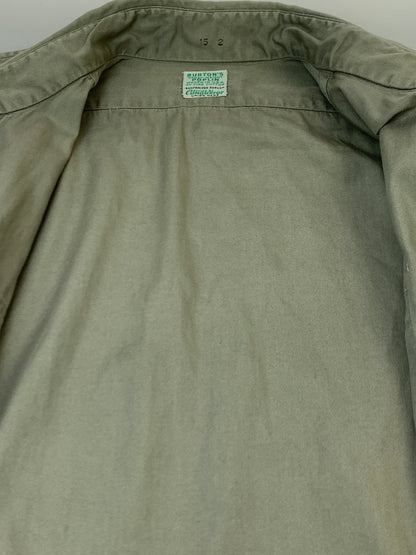 【中古品】【メンズ】 BURTON'S バートンズ 50S LS WORK SHIRT 50年代 ロングスリーブ ワークシャツ メンズ 長袖シャツ ヴィンテージ 146-261007-em-12-min カラー：グレー系 万代Net店