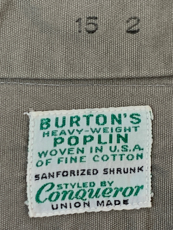 【中古品】【メンズ】 BURTON'S バートンズ 50S LS WORK SHIRT 50年代 ロングスリーブ ワークシャツ メンズ 長袖シャツ ヴィンテージ 146-261007-em-12-min カラー：グレー系 万代Net店