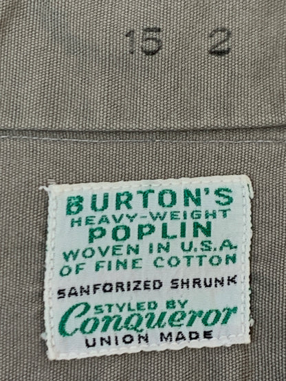【中古品】【メンズ】 BURTON'S バートンズ 50S LS WORK SHIRT 50年代 ロングスリーブ ワークシャツ メンズ 長袖シャツ ヴィンテージ 146-261007-em-12-min カラー：グレー系 万代Net店