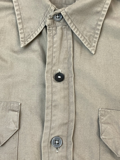 【中古品】【メンズ】 BURTON'S バートンズ 50S LS WORK SHIRT 50年代 ロングスリーブ ワークシャツ メンズ 長袖シャツ ヴィンテージ 146-261007-em-12-min カラー：グレー系 万代Net店