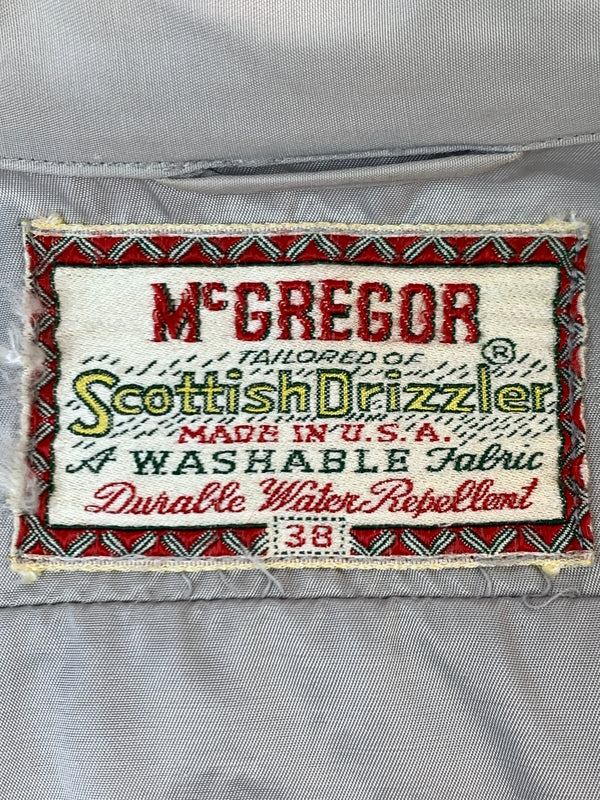 【中古品】【メンズ】 MCGREGOR マックレガー 60S SCOTTISH JACKET 60年代 スコティッシュ ジップアップ ジャケット マクレガー メンズ アウター ワークジャケット 146-261007-em-15-min サイズ：38 カラー：グレー 万代Net店