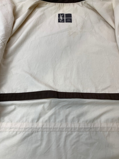【現状渡し品】【メンズ】 YVES SAINT LAURENT イヴ・サンローラン フィールドジャケット コットンジャケット ミドルコート 146-261010-ta-32-min サイズ：105 カラー：アイボリー系 万代Net店
