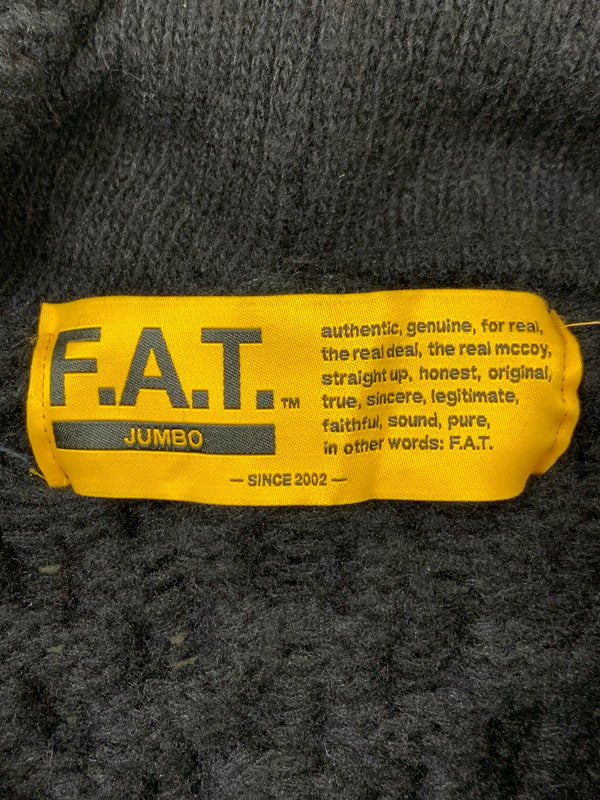 【中古品】【メンズ】 F.A.T エフ エー ティー フィッシャーマンニットパーカー F32420-KN06-AB メンズ トップス 142-261008-KS-30-min サイズ：JUMBO カラー：ブラック 万代Net店