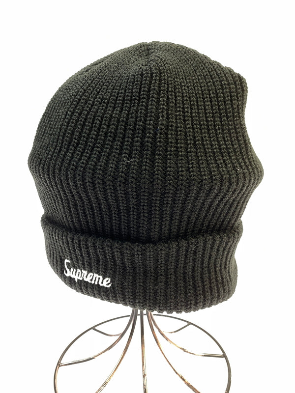 【中古品】【メンズ/レディース】 SUPREME シュプリーム LOOSE GAUGA BEANIE ルーズ ゲージ ビーニー ニットキャップ 帽子 ニット帽 185-261008-em-15-min カラー：ブラック 万代Net店