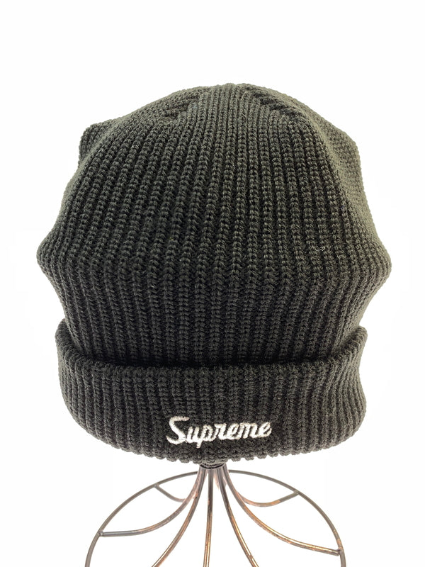 【中古品】【メンズ/レディース】 SUPREME シュプリーム LOOSE GAUGA BEANIE ルーズ ゲージ ビーニー ニットキャップ 帽子 ニット帽 185-261008-em-15-min カラー：ブラック 万代Net店