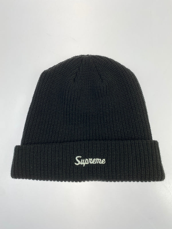 【中古品】【メンズ/レディース】 SUPREME シュプリーム LOOSE GAUGA BEANIE ルーズ ゲージ ビーニー ニットキャップ 帽子 ニット帽 185-261008-em-15-min カラー：ブラック 万代Net店
