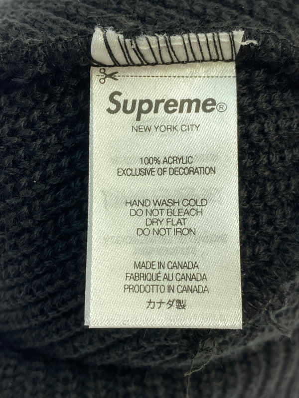 【中古品】【メンズ/レディース】 SUPREME シュプリーム LOOSE GAUGA BEANIE ルーズ ゲージ ビーニー ニットキャップ 帽子 ニット帽 185-261008-em-15-min カラー：ブラック 万代Net店
