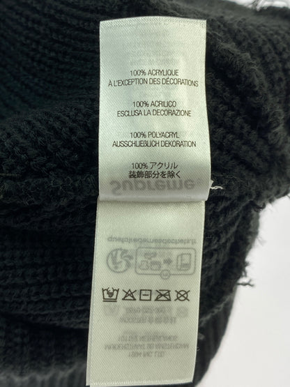 【中古品】【メンズ/レディース】 SUPREME シュプリーム LOOSE GAUGA BEANIE ルーズ ゲージ ビーニー ニットキャップ 帽子 ニット帽 185-261008-em-15-min カラー：ブラック 万代Net店