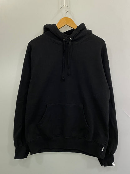 【中古品】【メンズ】 SUPREME シュプリーム × GOODENOUGH グッドイナフ 25SS BACK LOGO HOODED SWEATSHIRT バック ロゴ フーデッド スウェットシャツ パーカー メンズ トップス 142-261007-em-31-min サイズ：M カラー：ブラック 万代Net店
