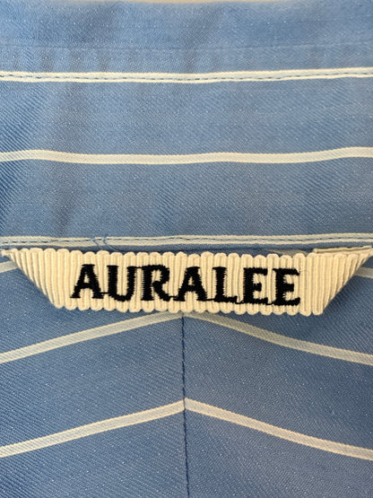 【中古品】【メンズ】 AURALEE オーラリー COTTON SILK STRIPE SHIRT A26SS01CS 26SS コットン シルク ストライプ シャツ 長袖シャツ メンズ トップス 140-261007-em-21-min サイズ：3 カラー：ライトブルー（ストライプ） 万代Net店