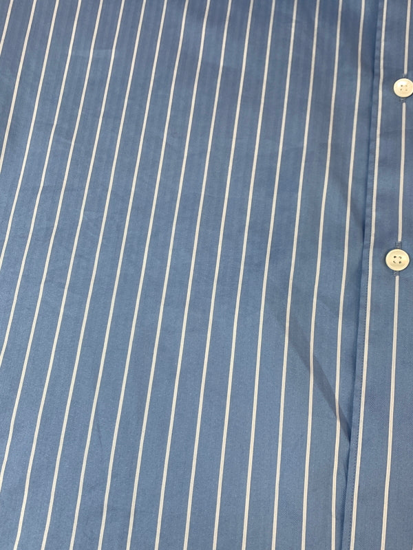 【中古品】【メンズ】 AURALEE オーラリー COTTON SILK STRIPE SHIRT A26SS01CS 26SS コットン シルク ストライプ シャツ 長袖シャツ メンズ トップス 140-261007-em-21-min サイズ：3 カラー：ライトブルー（ストライプ） 万代Net店