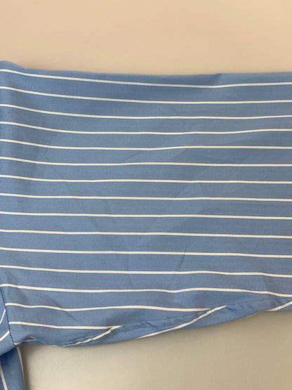【中古品】【メンズ】 AURALEE オーラリー COTTON SILK STRIPE SHIRT A26SS01CS 26SS コットン シルク ストライプ シャツ 長袖シャツ メンズ トップス 140-261007-em-21-min サイズ：3 カラー：ライトブルー（ストライプ） 万代Net店