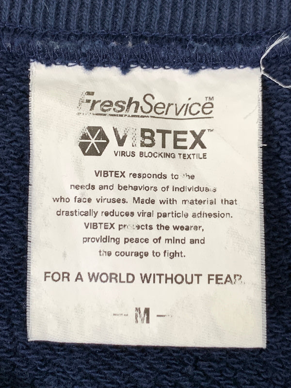 【中古品】【メンズ】 FRESHSERVICE フレッシュサービス VIBTEX FOR FRESHSERVICE SWEAT ビブテックス フォー フレッシュサービス スウェット メンズ トップス トレーナー 140-261005-em-34-min サイズ：M カラー：ネイビー 万代Net店