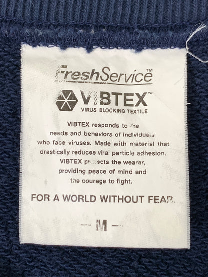 【中古品】【メンズ】 FRESHSERVICE フレッシュサービス VIBTEX FOR FRESHSERVICE SWEAT ビブテックス フォー フレッシュサービス スウェット メンズ トップス トレーナー 140-261005-em-34-min サイズ：M カラー：ネイビー 万代Net店