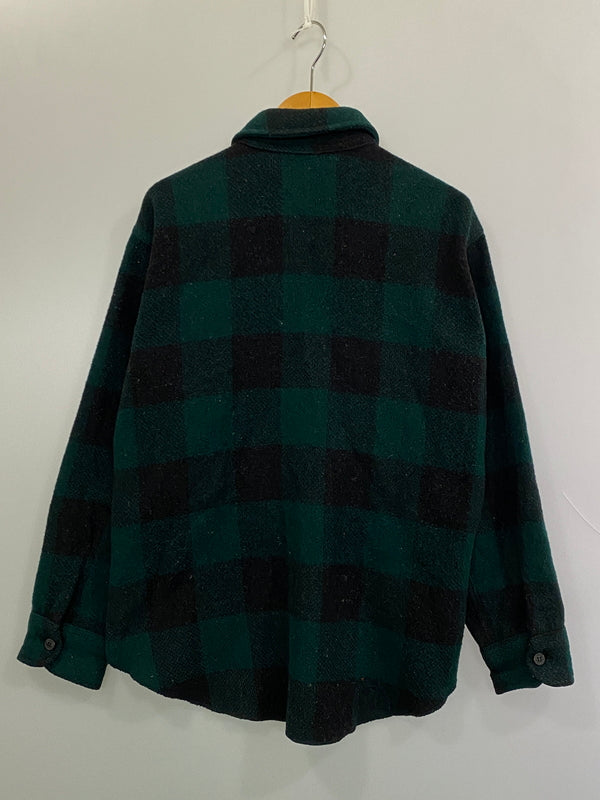 【中古品】【メンズ】 PETERS WHALER ピーターズ ウェイラー 60'S CPO WOOL SHIRT 60年代 ウールシャツ ヴィンテージ ウール製 シャツジャケット メンズ アウター 146-261007-em-33-min サイズ：M カラー：グリーン/ブラック 万代Net店
