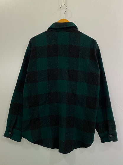 【中古品】【メンズ】 PETERS WHALER ピーターズ ウェイラー 60'S CPO WOOL SHIRT 60年代 ウールシャツ ヴィンテージ ウール製 シャツジャケット メンズ アウター 146-261007-em-33-min サイズ：M カラー：グリーン/ブラック 万代Net店