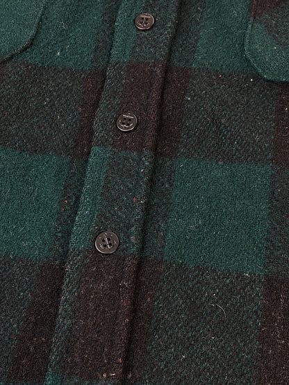 【中古品】【メンズ】 PETERS WHALER ピーターズ ウェイラー 60'S CPO WOOL SHIRT 60年代 ウールシャツ ヴィンテージ ウール製 シャツジャケット メンズ アウター 146-261007-em-33-min サイズ：M カラー：グリーン/ブラック 万代Net店