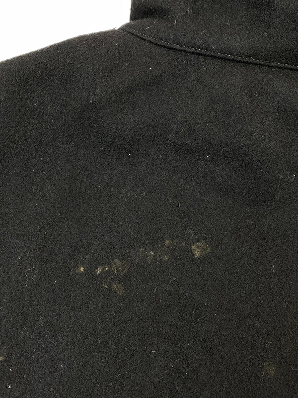 【中古品】【メンズ】 U.S.NAVY ユーエスネイビー カデットコート F05611-82-C-0061 80'S 80年代 ヴィンテージ アメリカ軍 ウールコート 防寒 ミリタリー 146-261007-em-35-min サイズ：S カラー：ブラック 万代Net店
