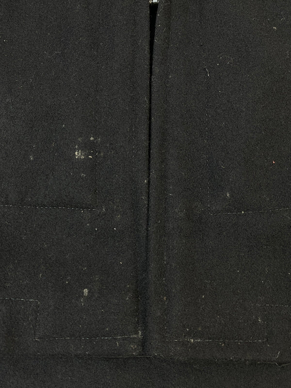 【中古品】【メンズ】 U.S.NAVY ユーエスネイビー カデットコート F05611-82-C-0061 80'S 80年代 ヴィンテージ アメリカ軍 ウールコート 防寒 ミリタリー 146-261007-em-35-min サイズ：S カラー：ブラック 万代Net店