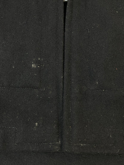 【中古品】【メンズ】 U.S.NAVY ユーエスネイビー カデットコート F05611-82-C-0061 80'S 80年代 ヴィンテージ アメリカ軍 ウールコート 防寒 ミリタリー 146-261007-em-35-min サイズ：S カラー：ブラック 万代Net店