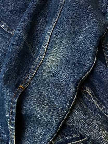 【現状渡し品】【メンズ】 LEVI'S リーバイス 60S 70 505 BIG E DENIM JACKET 60年代 70年代 505 ビッグE 赤タブ デニムジャケット メンズ アウター Gジャン ヴィンテージ 146-261015-em-06-min カラー：インディゴ 万代Net店