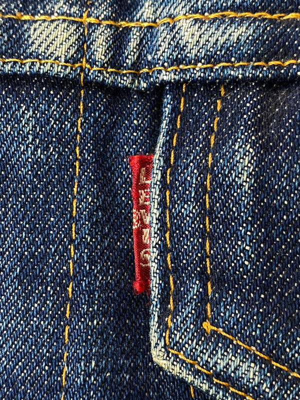 【現状渡し品】【メンズ】 LEVI'S リーバイス 60S 70 505 BIG E DENIM JACKET 60年代 70年代 505 ビッグE 赤タブ デニムジャケット メンズ アウター Gジャン ヴィンテージ 146-261015-em-06-min カラー：インディゴ 万代Net店