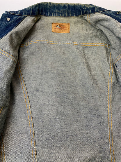 【現状渡し品】【メンズ】 LEVI'S リーバイス 60S 70 505 BIG E DENIM JACKET 60年代 70年代 505 ビッグE 赤タブ デニムジャケット メンズ アウター Gジャン ヴィンテージ 146-261015-em-06-min カラー：インディゴ 万代Net店