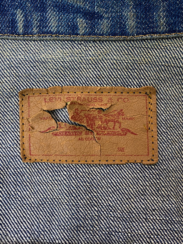 【現状渡し品】【メンズ】 LEVI'S リーバイス 60S 70 505 BIG E DENIM JACKET 60年代 70年代 505 ビッグE 赤タブ デニムジャケット メンズ アウター Gジャン ヴィンテージ 146-261015-em-06-min カラー：インディゴ 万代Net店