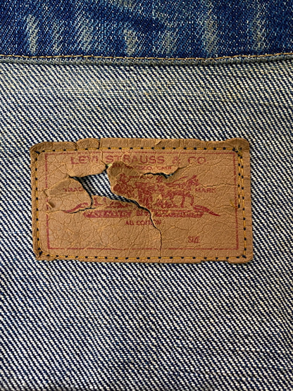 【現状渡し品】【メンズ】 LEVI'S リーバイス 60S 70 505 BIG E DENIM JACKET 60年代 70年代 505 ビッグE 赤タブ デニムジャケット メンズ アウター Gジャン ヴィンテージ 146-261015-em-06-min カラー：インディゴ 万代Net店